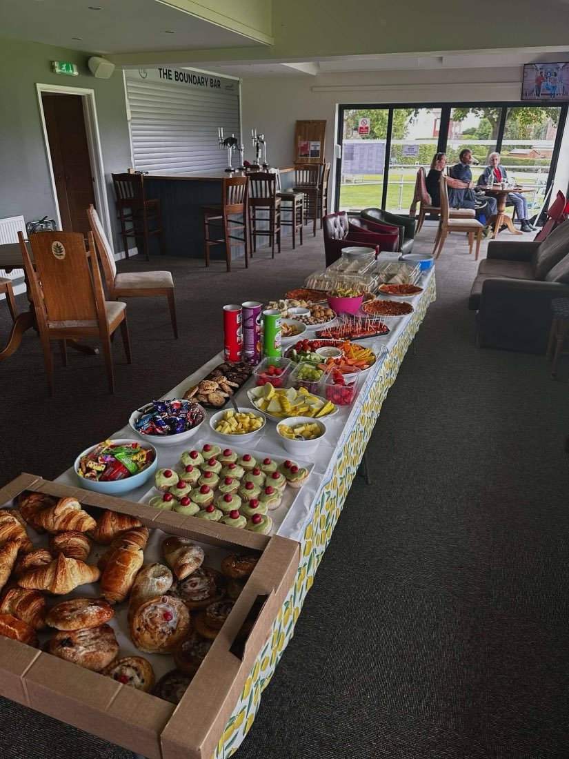 Tea laid out in the Boundary Bar